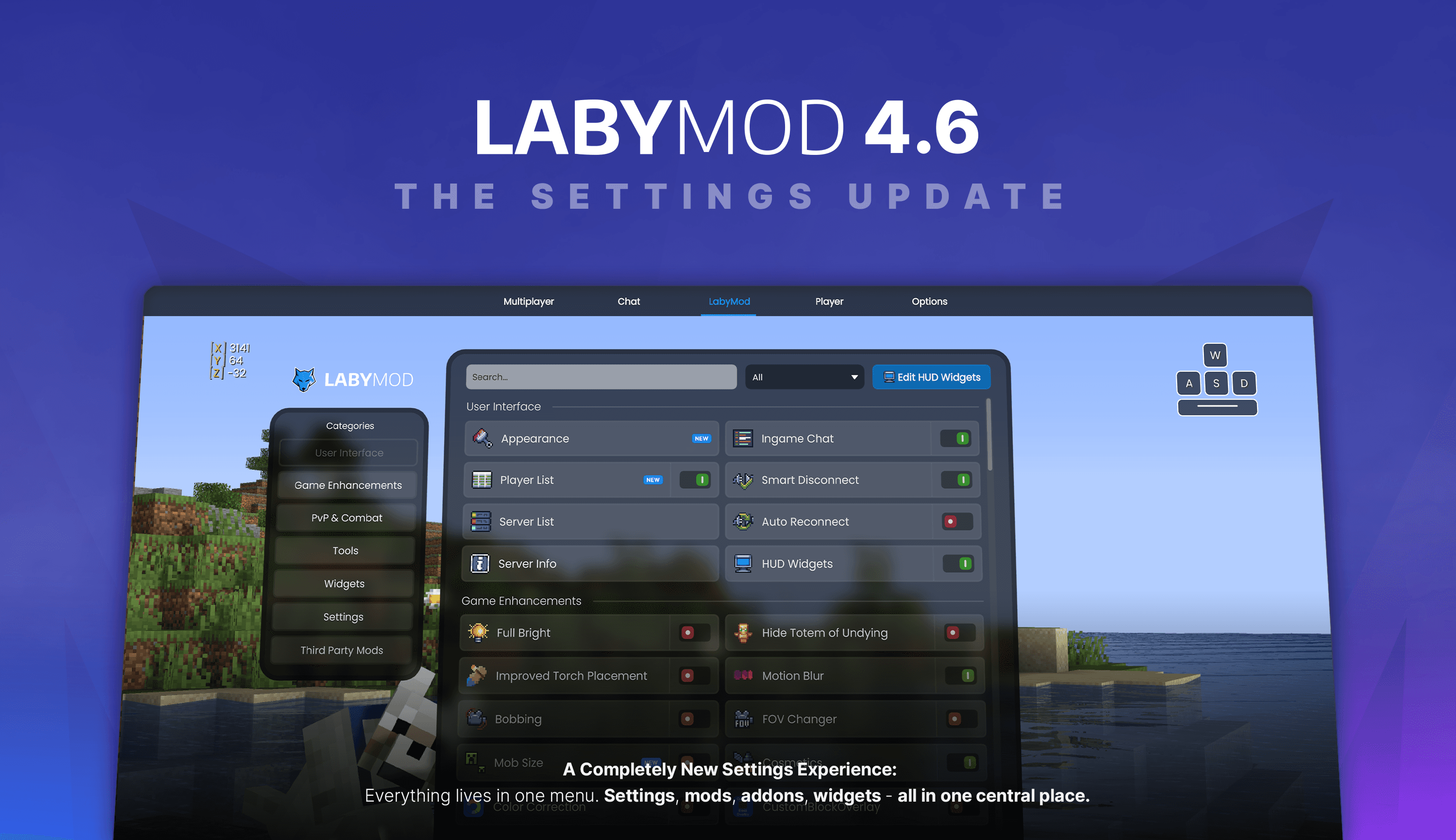 The Settings Update - LabyMod 4.6