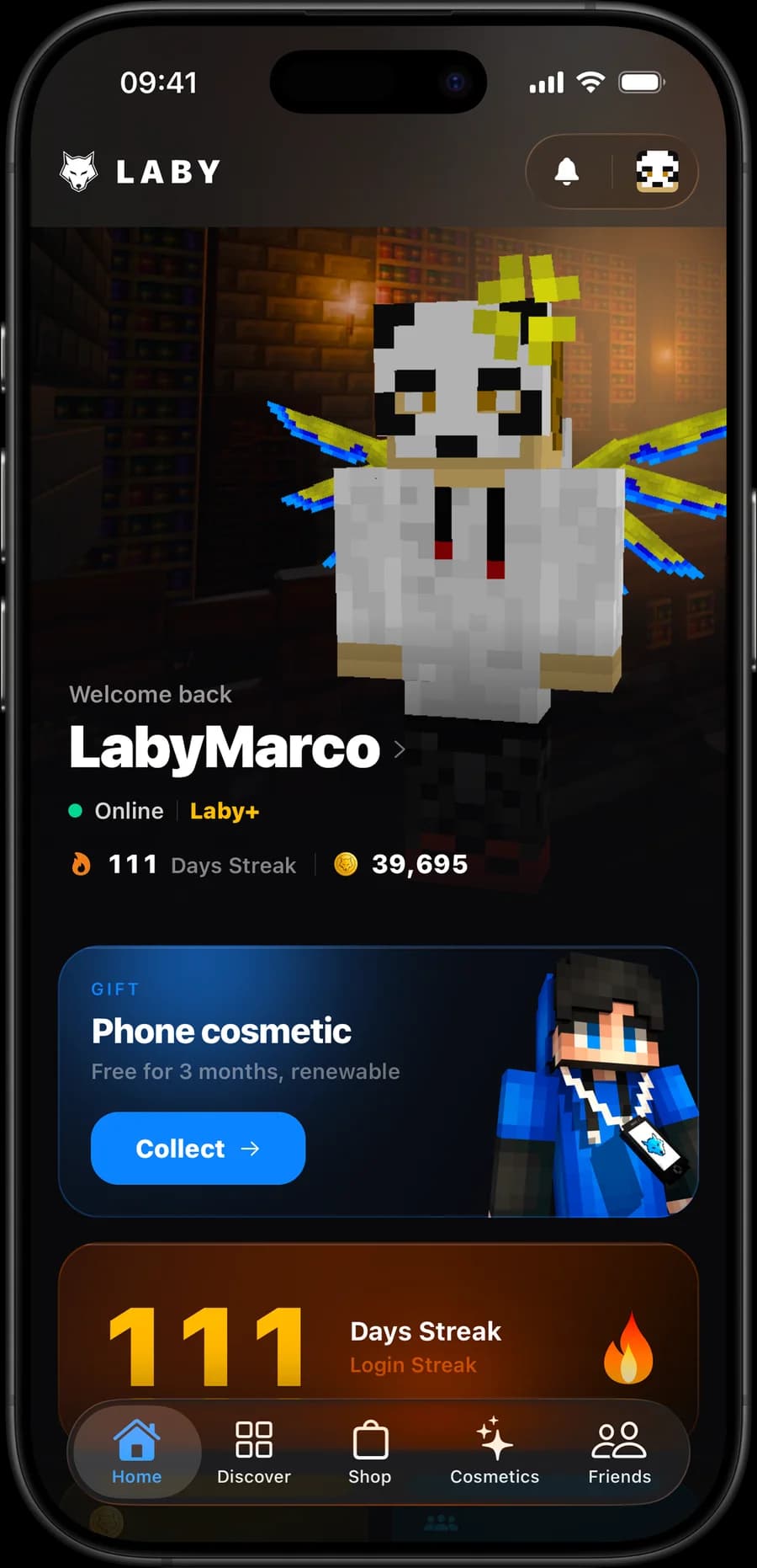LabyMod App – Home
