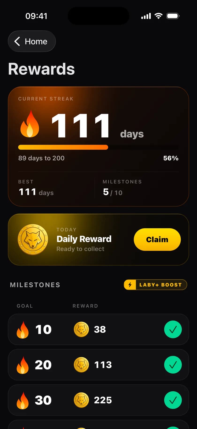 LabyMod App – Daily Rewards
