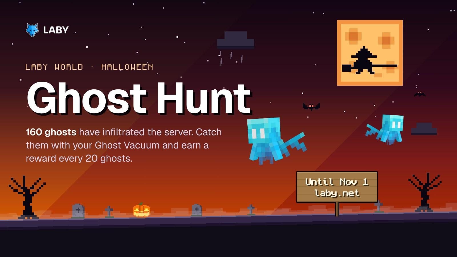 Ghost Hunt on Laby World: catch 160 ghosts until November 1