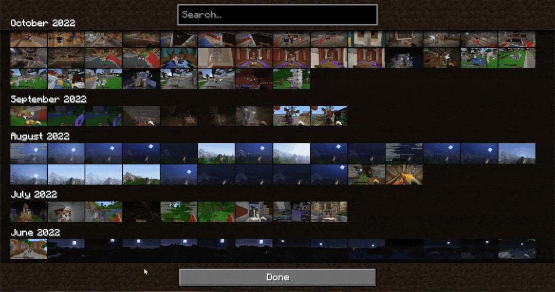 New Screenshot-Browser in Vanilla Theme