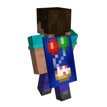 Birthday Birthday Cake Cape Balloon Cloak Minecraft Cape