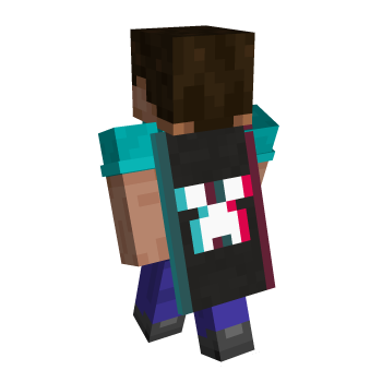 Follower's Tiktok Creeper Anniversary Minecraft Blue Minecraft Cape