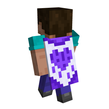 Purple Heart Minecraft Anniversary Twitch Purple Heart Minecraft Cape