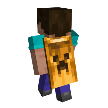Founder's Minecraft Creeper 2019 Bedrock Edition Golden Minecraft Cape