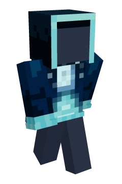 Moonlight Trail Print Hoodie - Minecraft skin clothing