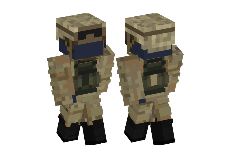 Minecraft Slacks Military Combat Uniform - Minecraft Skin Clothing | Laby