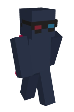 3D Glasses (Black) - Minecraft skin clothing