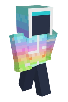 Aurora Pastel Hoodie - Minecraft skin clothing