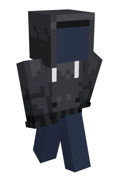 Charcoal Skull Hoodie - Minecraft skin clothing