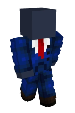 Navy Blue Suit & Tie Fit 2 - Minecraft skin clothing