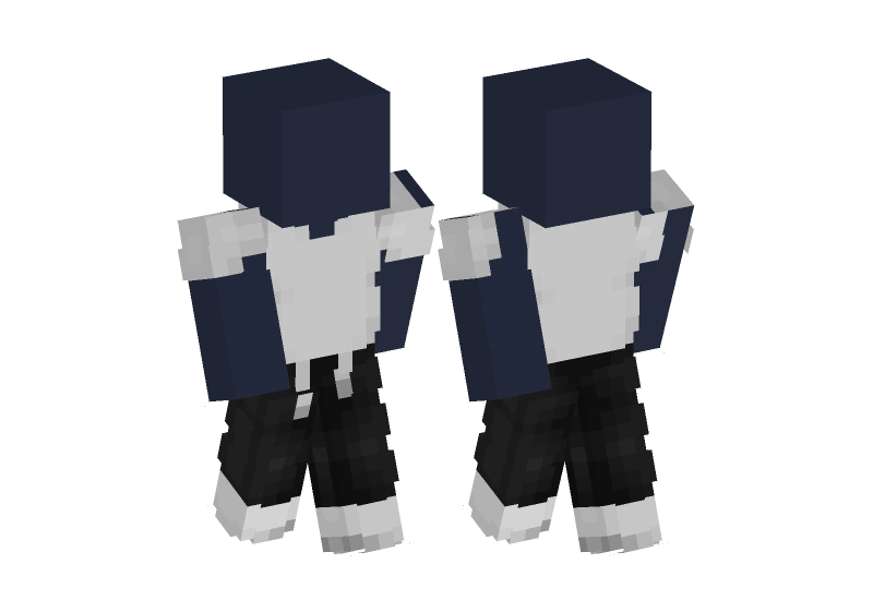 Minecraft Slacks Classic White Tshirt With Black Pants - Minecraft Skin Clothing | Laby