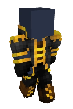 Royal Medieval Black And Gold Fit - Minecraft skin clothing