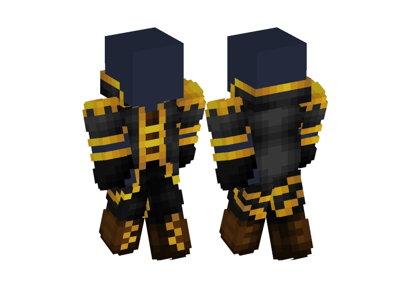 Minecraft Slacks Royal Medieval Black And Gold Fit - Minecraft Skin Clothing | Laby