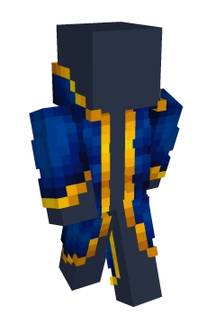 Wizards Dark Blue Magic Robe - Minecraft skin clothing