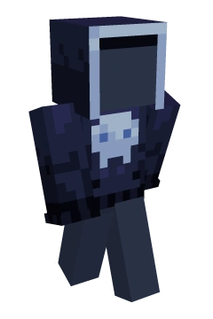 Midnight Skull Hoodie - Minecraft skin clothing