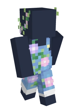 Flowering Vine Overalls w/ Vine Crown - Minecraft skin clothing