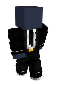 Cool Open Black Suit w/ Tie - roupa para skin de Minecraft