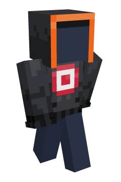 Charcoal Target Hoodie - Minecraft skin clothing