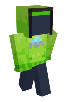 Lime UFO Hoodie - Minecraft skin clothing
