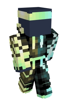 Blue And Green Flame Creeper Hoodie - Minecraft skin clothing