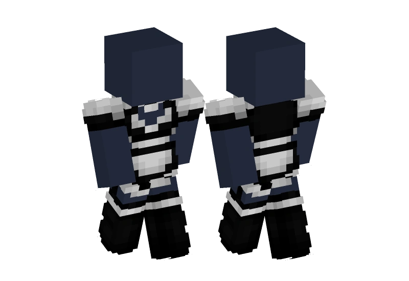 Minecraft Slacks Fancy Black & White Maid Dress - Minecraft Skin Clothing | Laby
