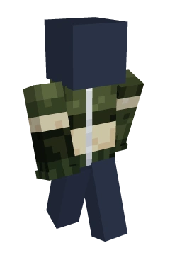 Military Camo Zip Hoodie - Minecraft skin clothing