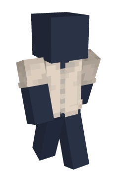White Button Up Longsleeve - Minecraft skin clothing