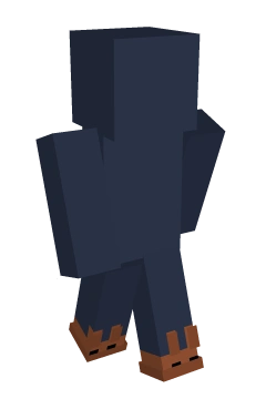 Brown bunny shoes - Minecraft skin clothing