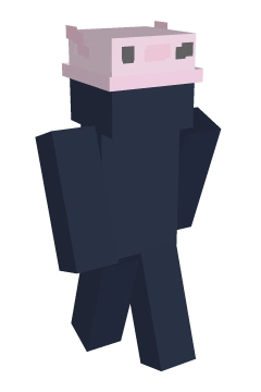Axolotl hat pink - Minecraft skin clothing