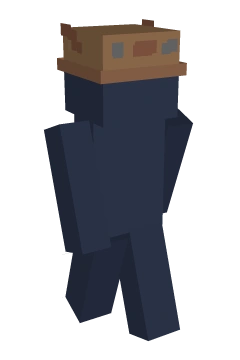 Axolotl hat brown - Minecraft skin clothing