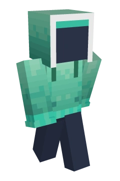 Mint Fade Hoodie - Minecraft skin clothing