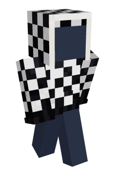 Onyx Checkerboard Hoodie - Minecraft skin clothing
