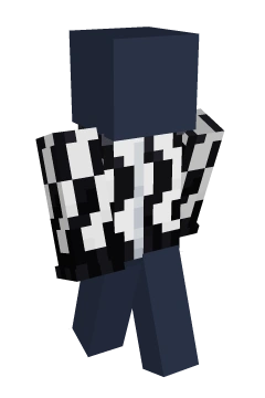 Onyx Zebra Zip Hoodie