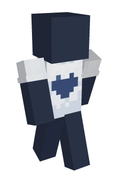 Snow Heart Tee - Minecraft skin clothing