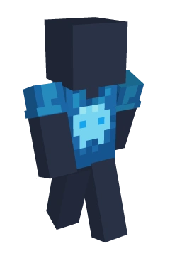 Ocean Skull V-Neck - Minecraft skin clothing