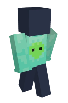 Mint Alien Longsleeve - Minecraft skin clothing