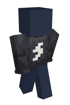 Charcoal Lightning Longsleeve - Minecraft skin clothing