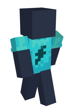 Aqua Bolt Tee - Minecraft skin clothing