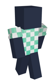 Mint Check Tee - Minecraft skin clothing
