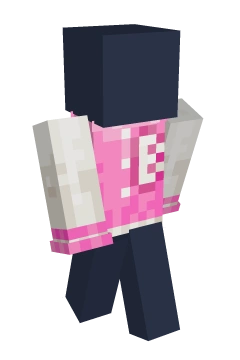 Bubblegum Varsity Jacket - Minecraft skin clothing