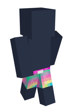 Tie Dye Shorts - Minecraft skin clothing