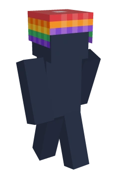 Rainbow Beanie - Minecraft skin clothing