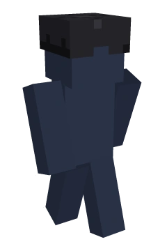 Backwards Black Cap - Minecraft skin clothing