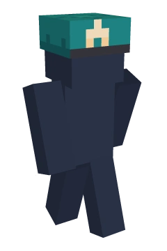 Teal Snapback - Minecraft skin clothing