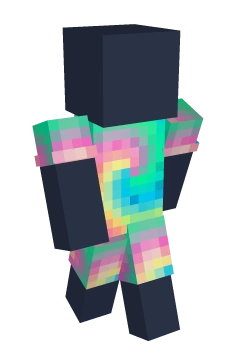 Tie Dye Dress - Minecraft skin clothing