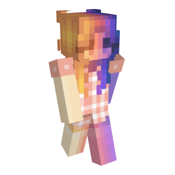 Sunset Pink Minecraft Skin