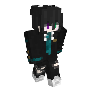 Black Hair Wianna Minecraft Skin