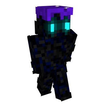 Cyan Enderman Minecraft Skin