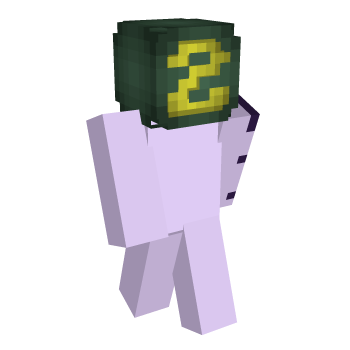 Number Font Forest Green Minecraft Skin